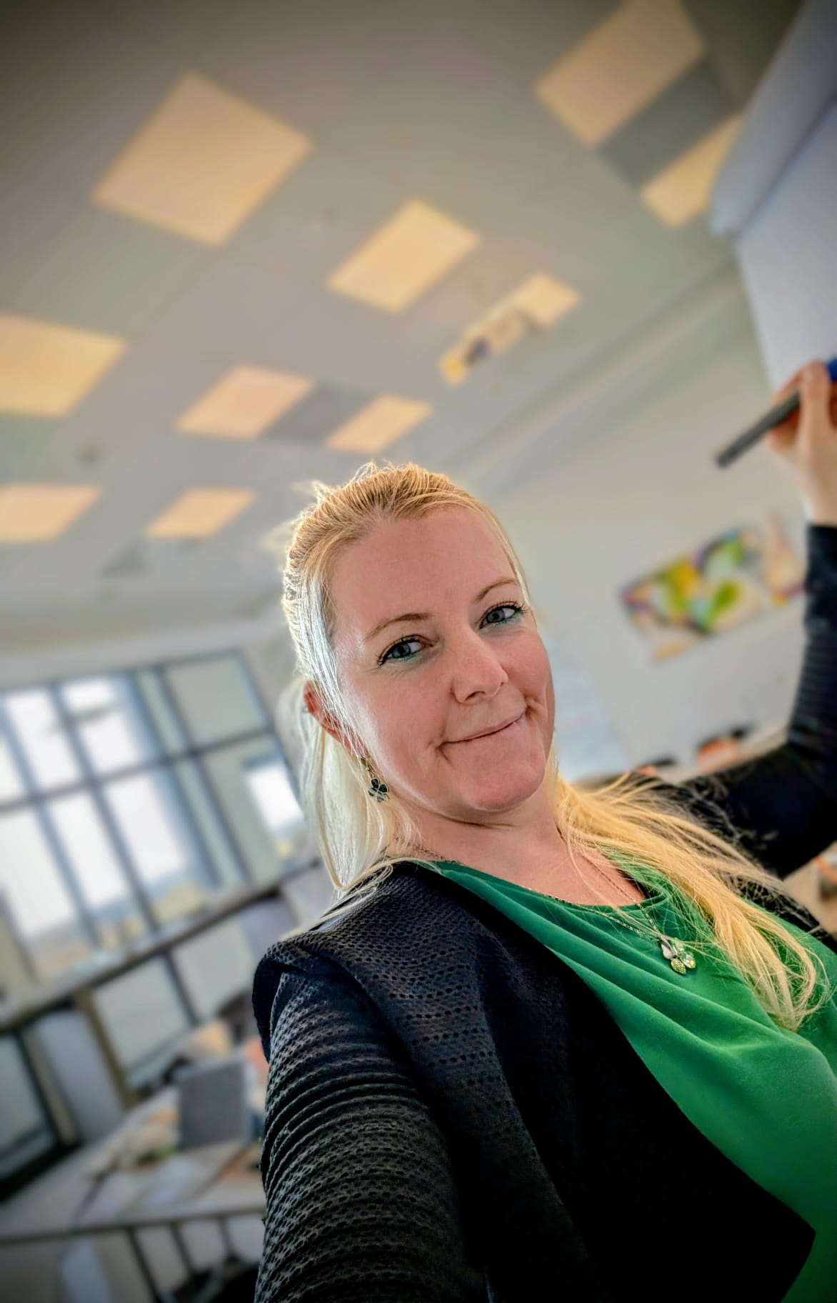 Astrid Stockinger bei einem Workshop in Deutschland